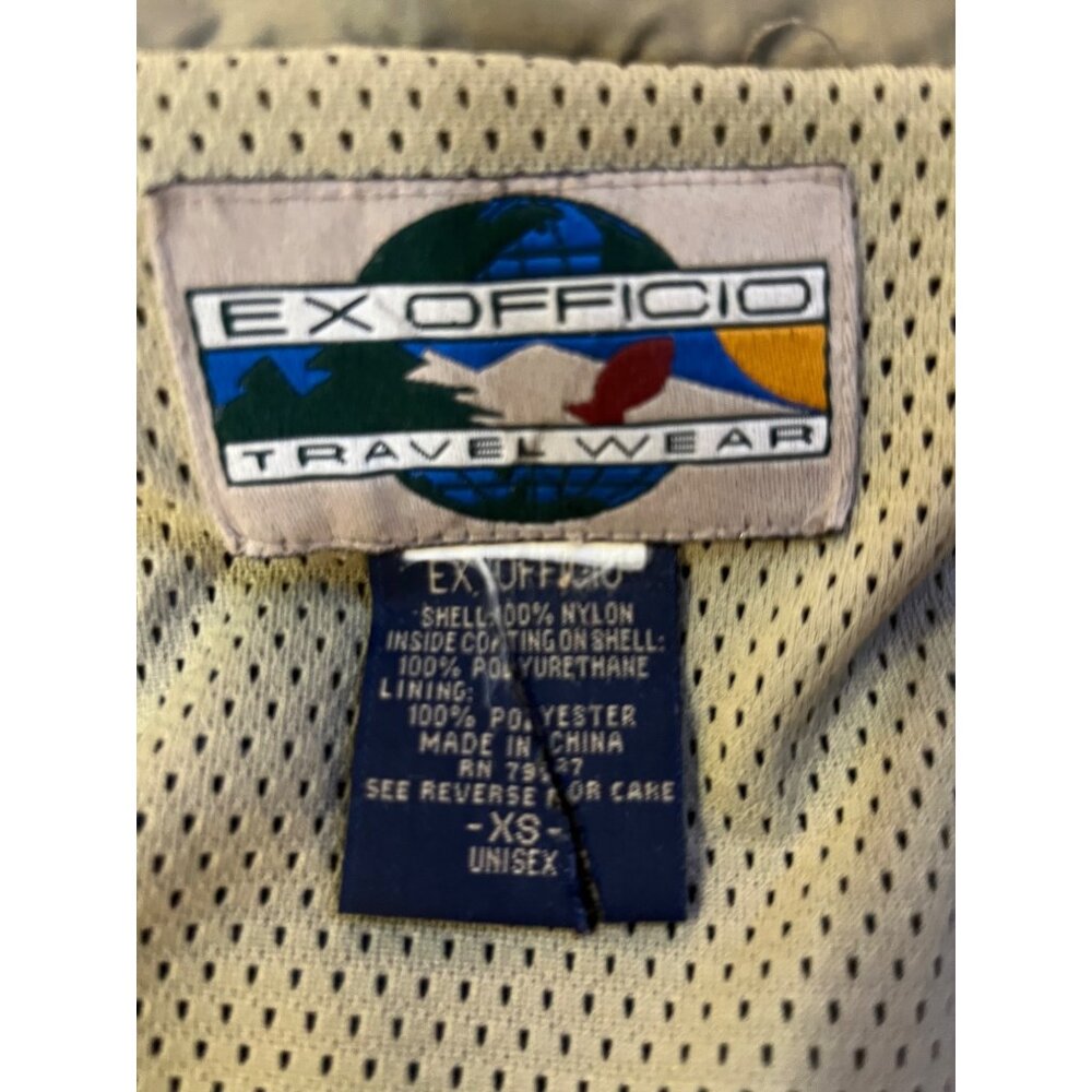 Vintage Exofficio Travel Wear Jacket Unisex XS Used Green *check measurements - Picture 7 of 16